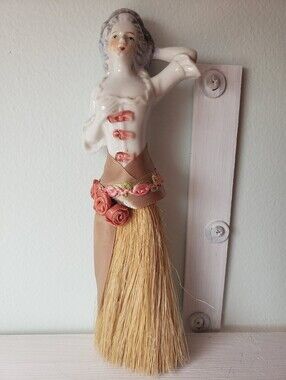 Vintage Porcelain Half Doll Brush